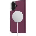 Wave BookCase, MagSafe Compatible, Apple iPhone 16, Smoky Sangria Wave BookCase, MagSafe Compatible, Apple iPhone 16, Smoky Sangria