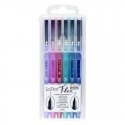 Marvy Uchida MARVY brush tip pens "Le Pen Flex" Jewel, 6 colors Marvy Uchida MARVY brush tip pens "Le Pen Flex" Jewel, 6 colors