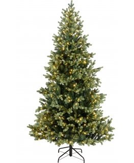 Enne Emerald Spruce aidonnäköinen joulukuusi retrotyylisillä led-valoilla, 180 cm