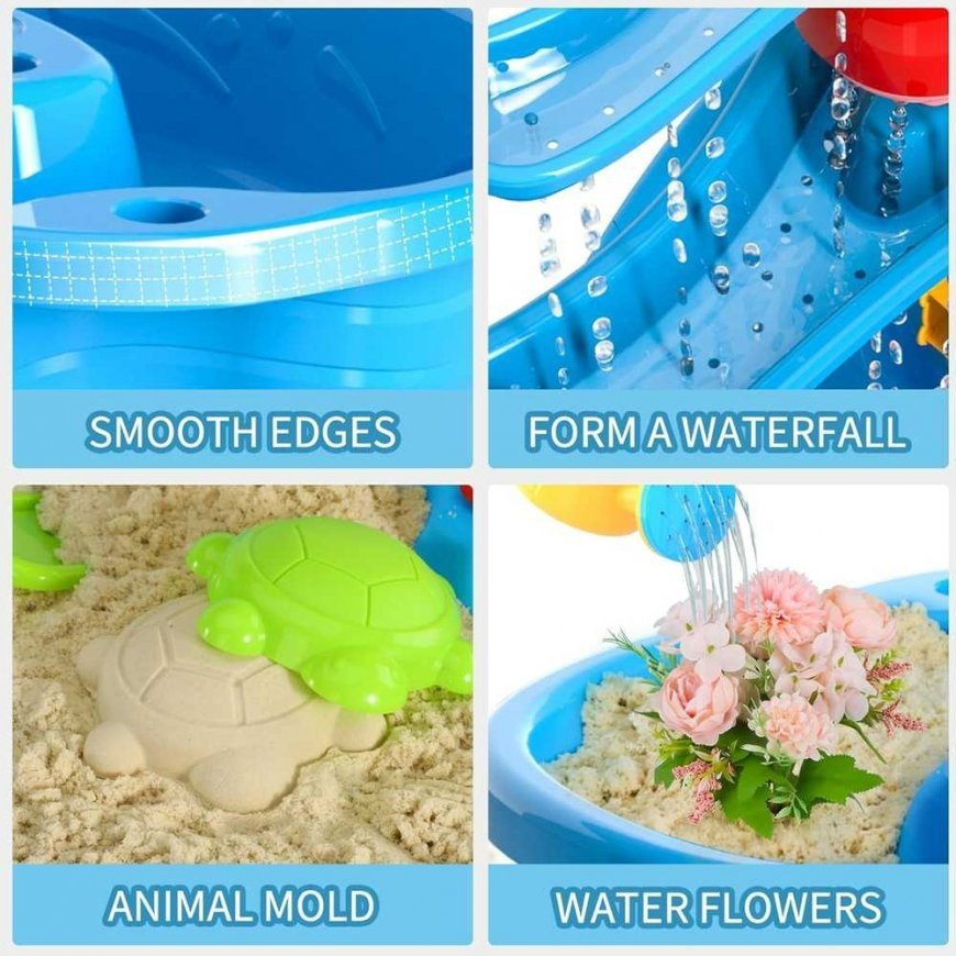 WOOPIE Water table XL Play with water and sand 37 el. – 5