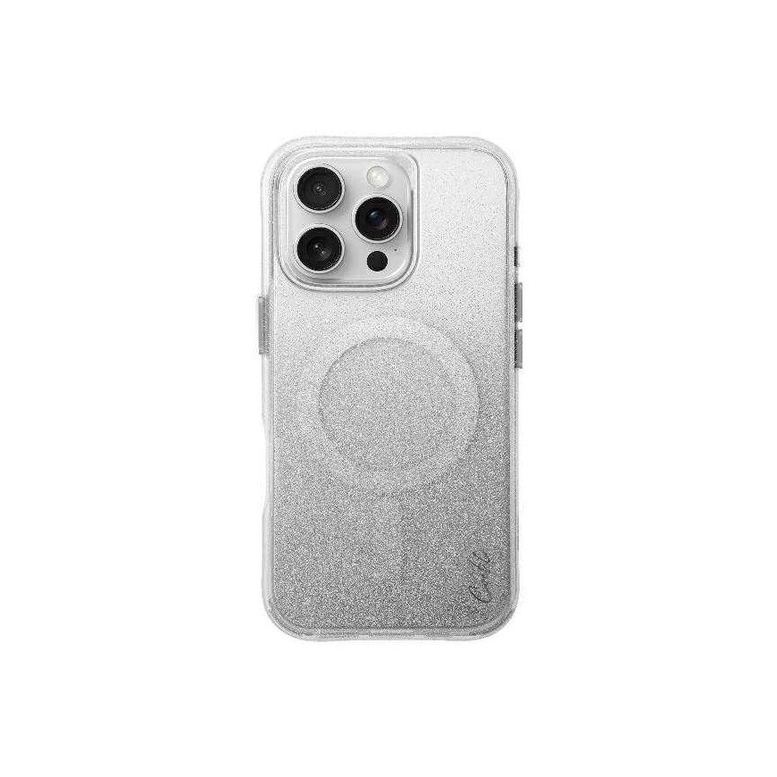 Case UNIQ etui Coehl Lumino iPhone 16 Pro Max 6.9" Magnetic Charging silver/sparkling silver