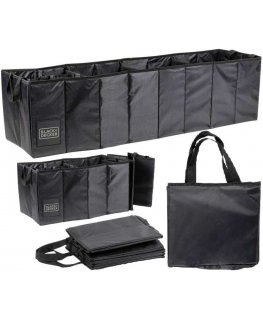 Victoria Sport Detal ORGANIZER SCHOWEK KREPŠYS SAMOCHODOWA 110X30X30cm Juodas + DECKER