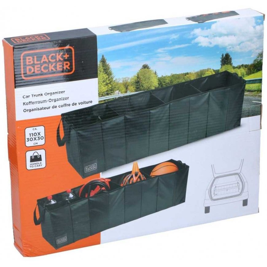 Victoria Sport Detal ORGANIZER SCHOWEK KREPŠYS SAMOCHODOWA 110X30X30cm Juodas + DECKER – 3