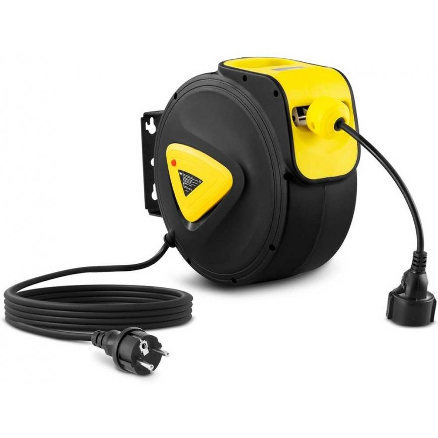 MSW Automatic electrical extension cord on a reel drum 20 m + 3 m – 2