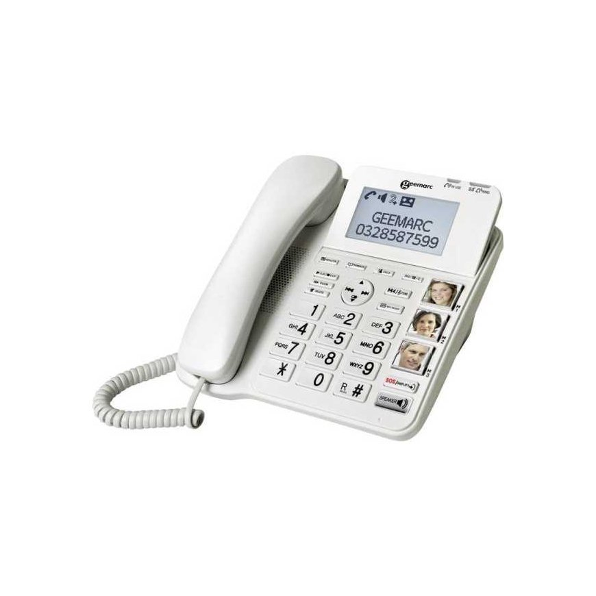 Geemarc Telecom Geemarc CL595 Schnurgebundenes Telephone