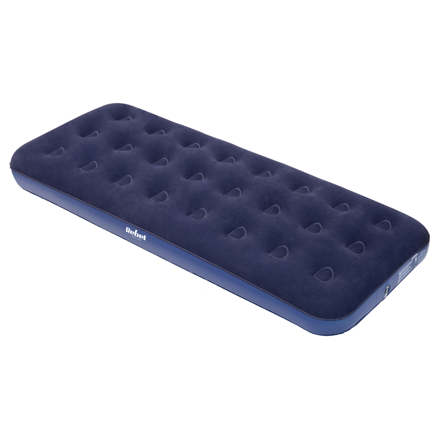 Rebel Single inflatable sleeping mattress + pump, 186 x 76 x 22 cm – 3