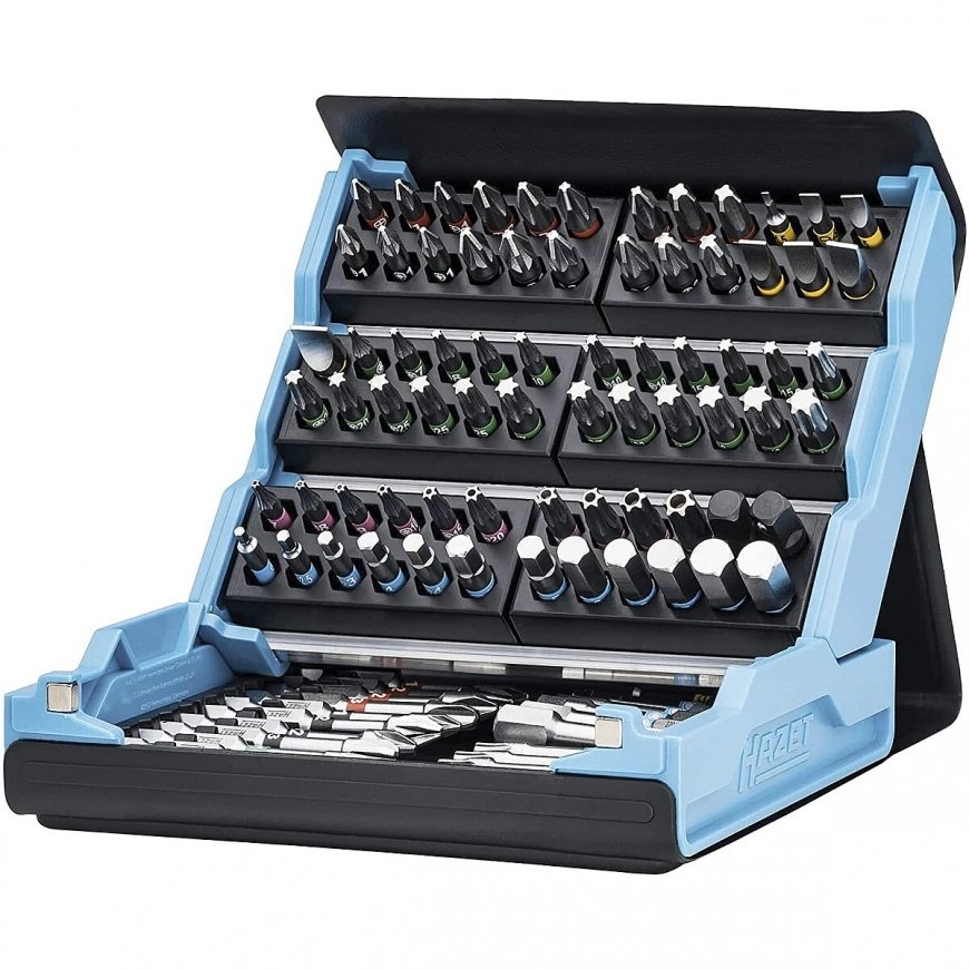 Hazet SmartCase bit set 2200SC-3, 96 pieces (black/blue, 1/4 ) – 2