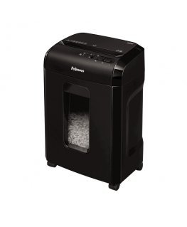 Fellowes Powershred 10M papīra smalcinātājs Mikrogriezumu smalcināšana Melns