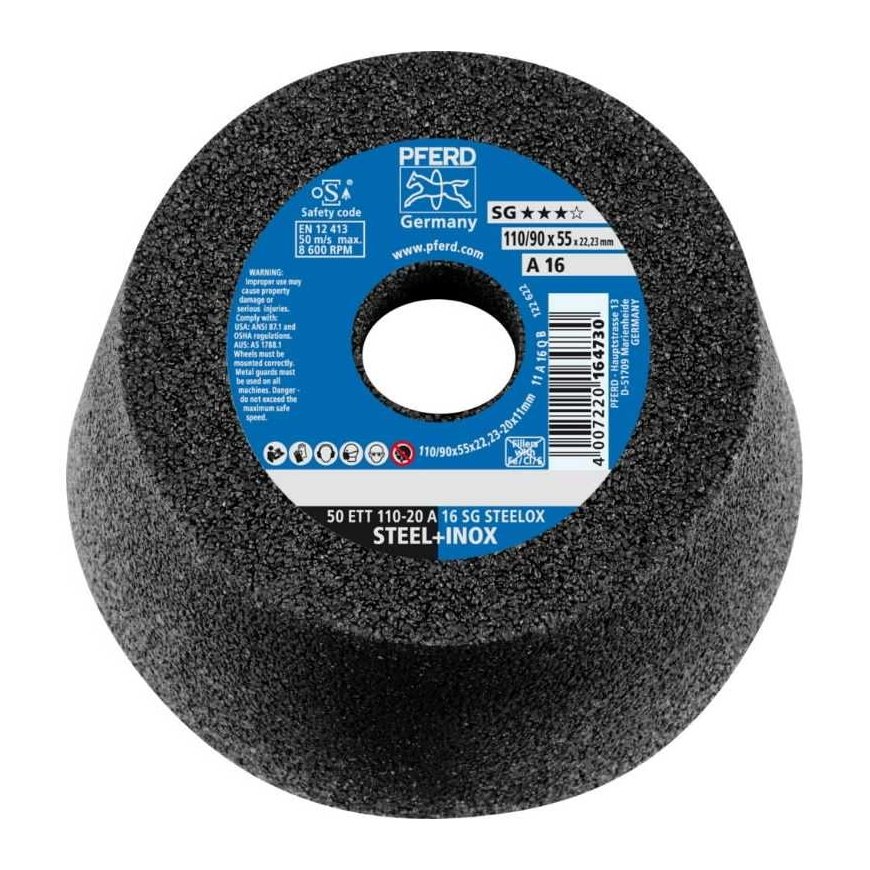 Grinding cup PFERD 164730 110x55x22.23 mm