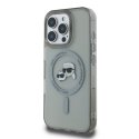 Karl Lagerfeld Case for iPhone 16 Pro Max 6.9" KLHMP16XHLSKCK Black Hard IML Metal Karl&Choupette Head MagSafe
