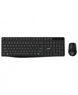 Genius KM-8206S COPILOT, keyboard set CZ/SK, classic, 2.4 [Ghz], wireless, black