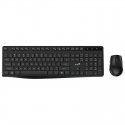 Genius KM-8206S COPILOT, komplektas klaviatūra CZ/SK, klasyczna, 2.4 [Ghz], belaidė, juoda