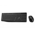 Genius KM-8206S COPILOT, komplektas klaviatūra CZ/SK, klasyczna, 2.4 [Ghz], belaidė, juoda