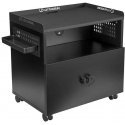 Ultradesk CRATE universal cabinet, black Ultradesk CRATE universal cabinet, black