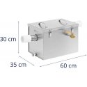 Royal Catering Food fat separator under the sink, 21 liters