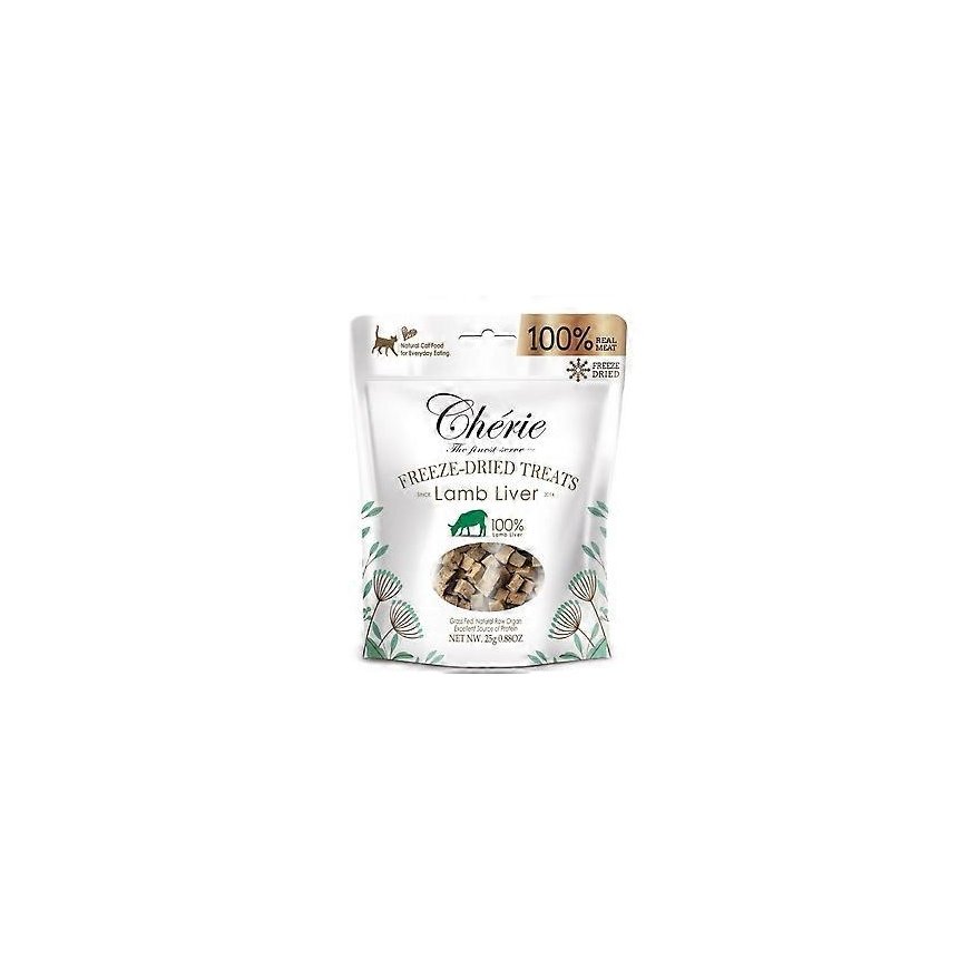 CHERIE Freeze-dried lamb liver pieces - cat treats - 30g
