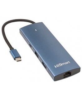 Extra Digital Adapter USB Type-C - HDMI, LAN, 3x USB Type-A, 1x USB Type-C, PD100W, SD+TF