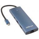 Extra Digital Adapter USB Type-C - HDMI, LAN, 3x USB Type-A, 1x USB Type-C, PD100W, SD+TF