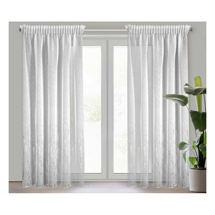 Eurofirany Euro curtains FIR/LINZI/B+SILVER 140X270 T