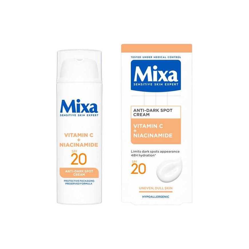 Mixa Anti-Dark Spot Cream SPF 20 - Cream against pigment spots - 50 ml
