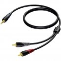 3,5 MM JACK MALE STEREO -2X RCA/CINCH MALE 5 M