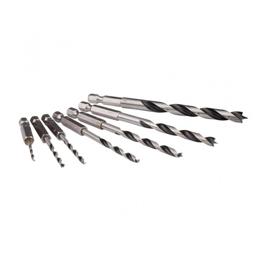 Makita Drilled 7-piece wood drill set