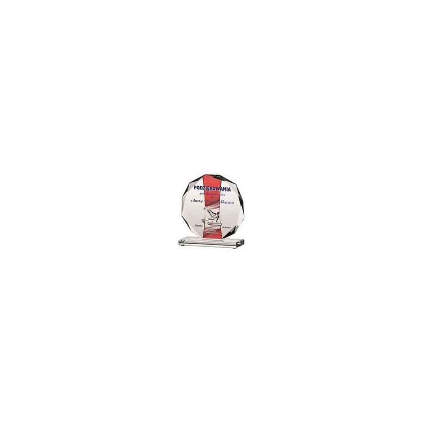 Detail LuxorJet color printing glass trophy – 2