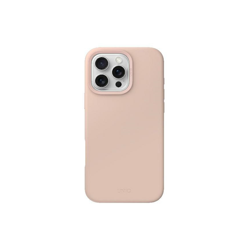 Case UNIQ etui Lino Hue iPhone 16 Pro 6.3" Magclick Charging pink/blush pink