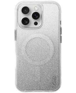 Case UNIQ etui Coehl Lumino iPhone 16 Pro 6.3" Magnetic Charging silver/sparkling silver