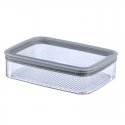 Food container rectangular L 1,8L Con.Tengo 15,5x10x17,1cm grey- Food container rectangular L 1,8L Con.Tengo 15,5x10x17,1cm grey-