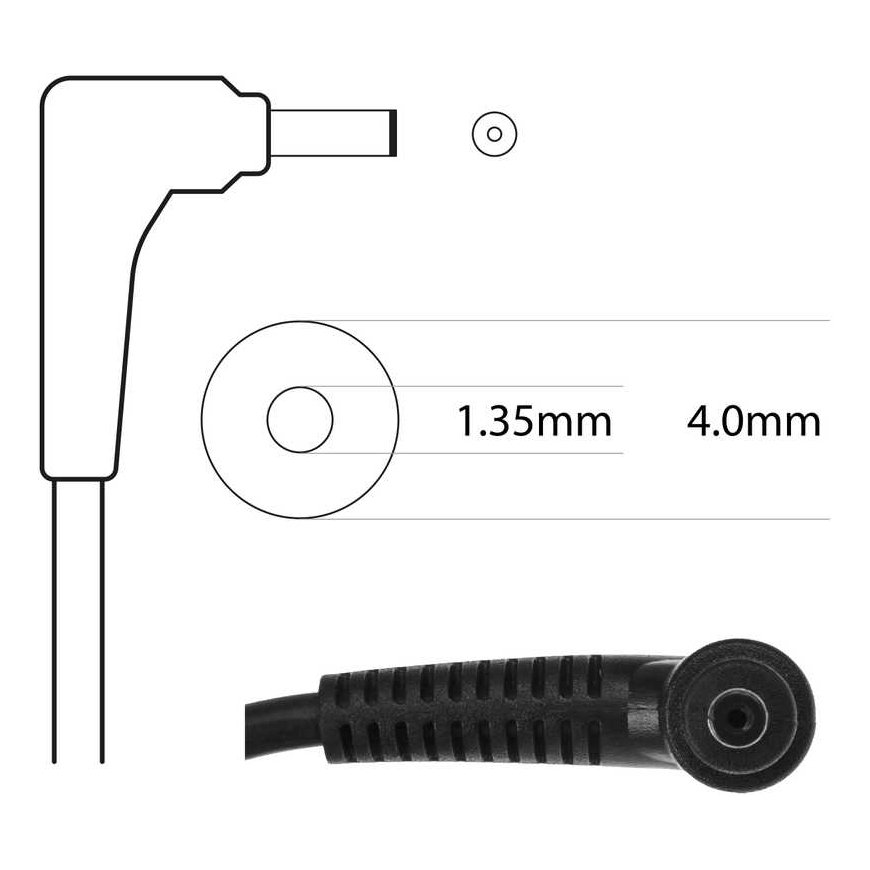 Maitinimo šaltinis £adowarka RDY 19V 2.37A 45W do Asus R540 X200C X200M X201E X202E Vivobook F201E S200E ZenBook UX31A UX32V – 2