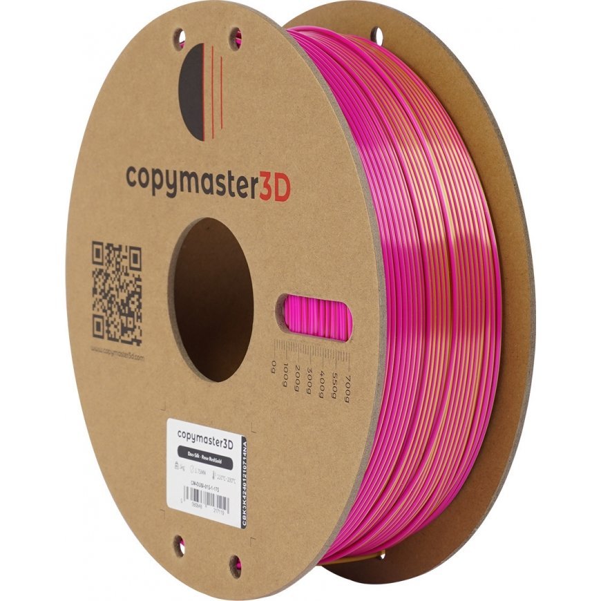 Copymaster3D Duo-Silk filament for 3D printer, 1.75 mm, pink/gold – 3