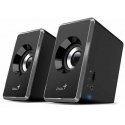 Computer speakers Genius speakers SP-U125, 2.0, 3W, black-gray, volume control, 3.5 mm jack (USB), 150Hz-20kHz