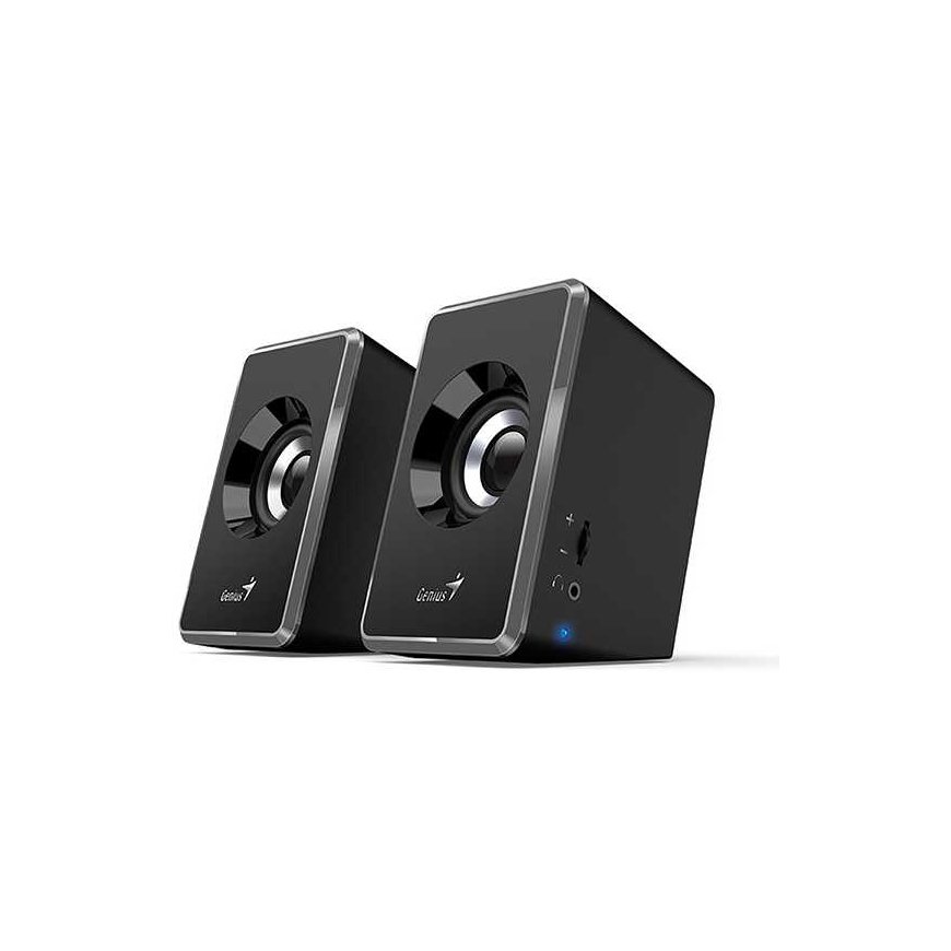 Computer speakers Genius speakers SP-U125, 2.0, 3W, black-gray, volume control, 3.5 mm jack (USB), 150Hz-20kHz – 2