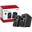Computer speakers Genius speakers SP-U125, 2.0, 3W, black-gray, volume control, 3.5 mm jack (USB), 150Hz-20kHz