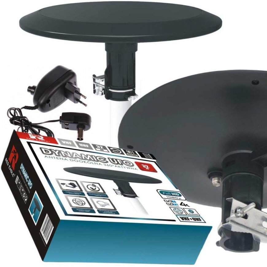 RTV Opticum antena Raudonas EAGLE Dynamic UFO daugiakryptė antena – aktyvi – 3