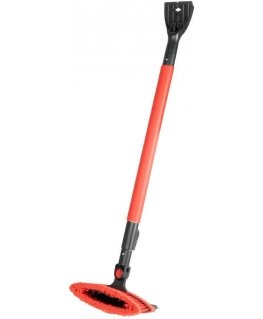 Brush, broom, ice and snow ice scraper, telescopic, with water cleaner, 98-134 cm amio-04147