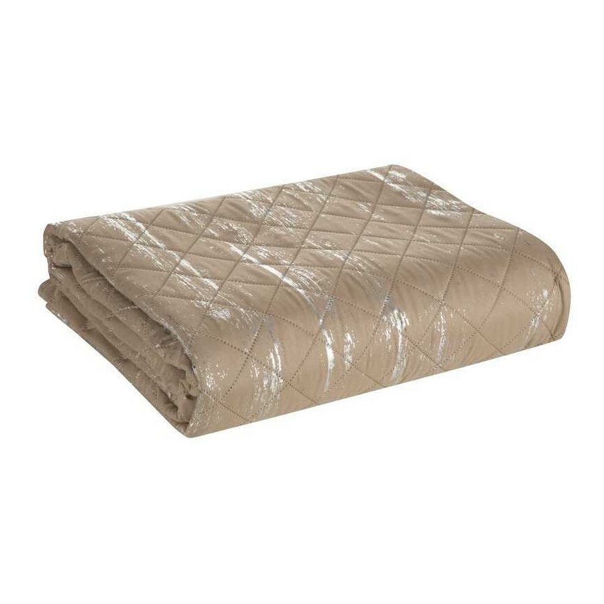 Eurofirany D91/N/BLINK/1 170X210 BEIGE+SIDABRAS Lovatiesė – 2