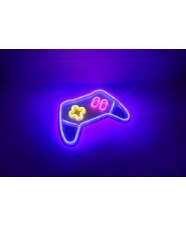 Fuj:tech Neon Game pad -LED seinävalaisin, peliohjain
