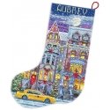 Letistitch Suskaičiuotas dygsnio kryželiu rinkinys "Winter Townhouse Stocking" 24,5x37cm SLETIL8085 Letistitch Suskaičiuotas dygsnio kryželiu rinkinys "Winter Townhouse Stocking" 24,5x37cm SLETIL8085