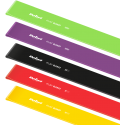 Set of latex exercise bands 2m - Long Band LTs-1, 1-5kg, 5 bands, REBEL ACTIVE Set of latex exercise bands 2m - Long Band LTs-1, 1-5kg, 5 bands, REBEL ACTIVE