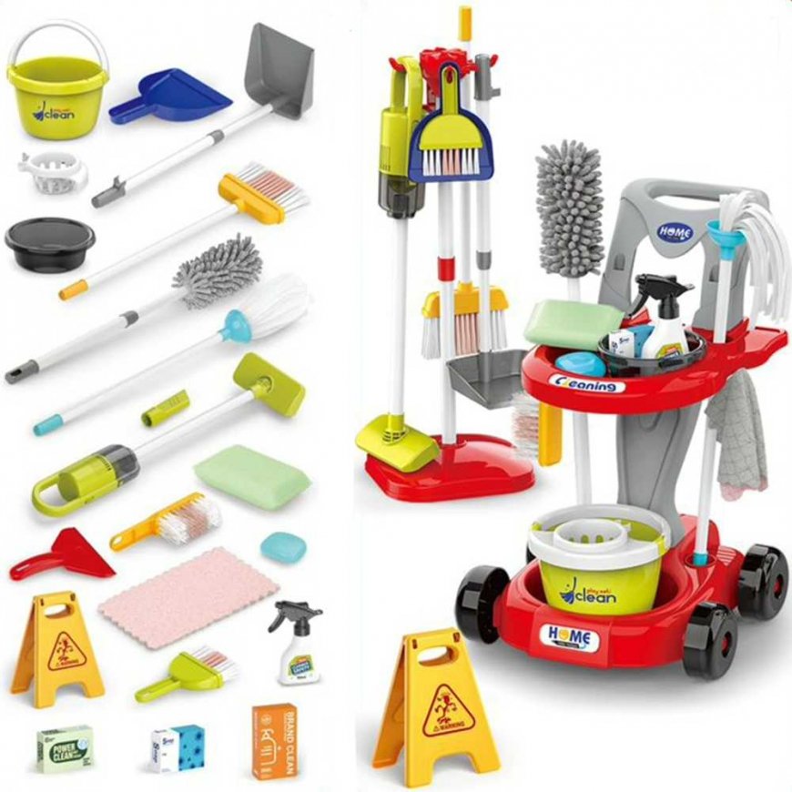 Woopie Cleaning Kit XXL. 3 in 1 stroller, 29 pcs. Red – 2