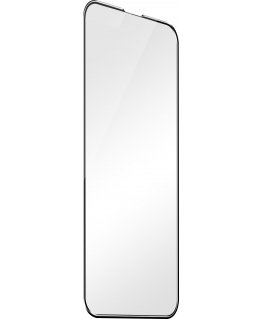 Wave Full Cover tempered glass, iPhone 16, black frame