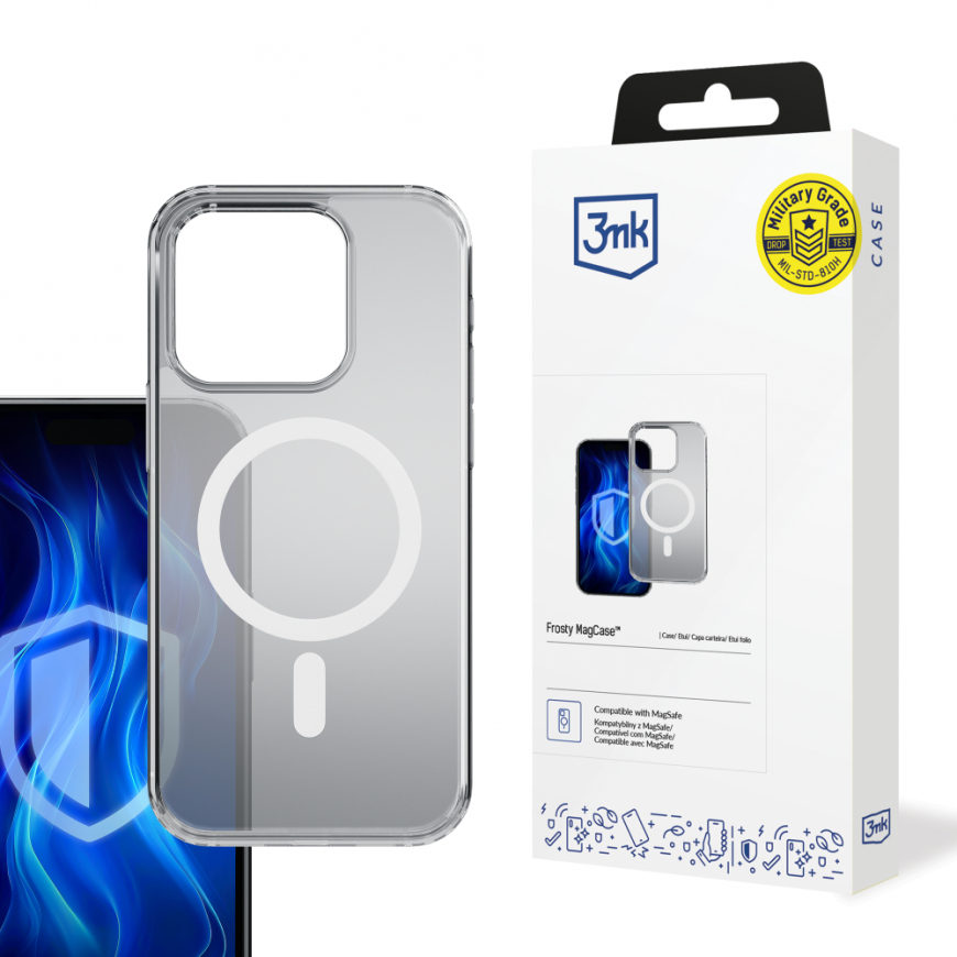 3MK Frosty MagCase iPhone 15 Pro white/white