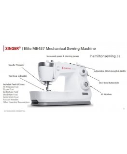 SINGER SEWING MACHINE ELITE ME457