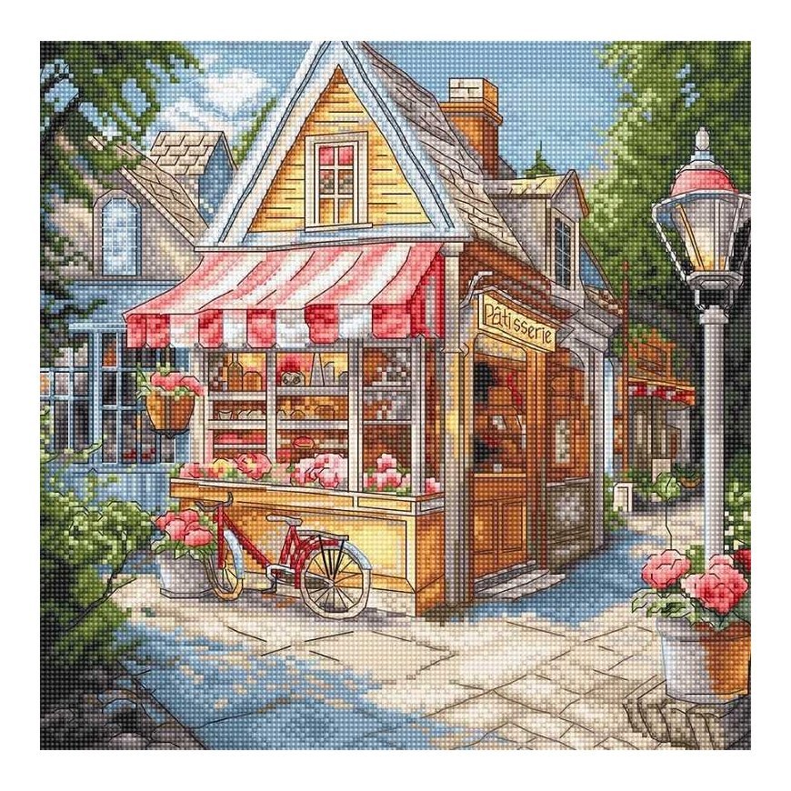 Letistitch Cross stitch kit "Confectionery Shop" 24x24cm SLETIL8098 – 2