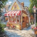 Letistitch Cross stitch kit "Confectionery Shop" 24x24cm SLETIL8098 Letistitch Cross stitch kit "Confectionery Shop" 24x24cm SLETIL8098