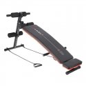 HMS Fitness L1110 Säädettävä painoharjoittelupenkki Säädettävä istuin Koti musta