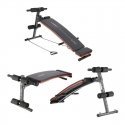 HMS Fitness L1110 Reguleeritav jõutõste treeningpink Reguleeritav iste Kodu Must