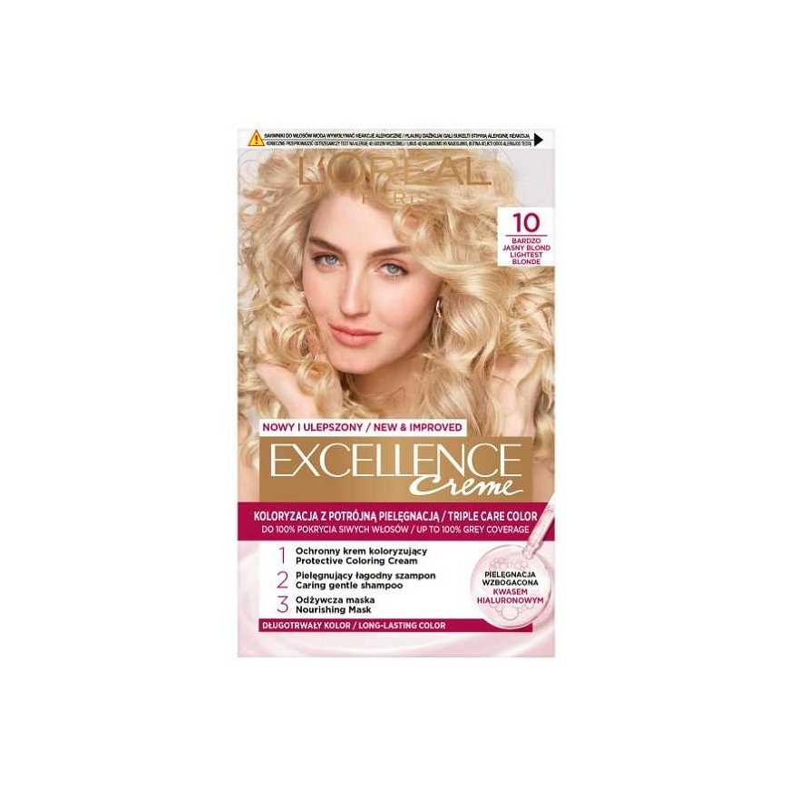LOREAL Excellence cream hair dye 10 very light blondes